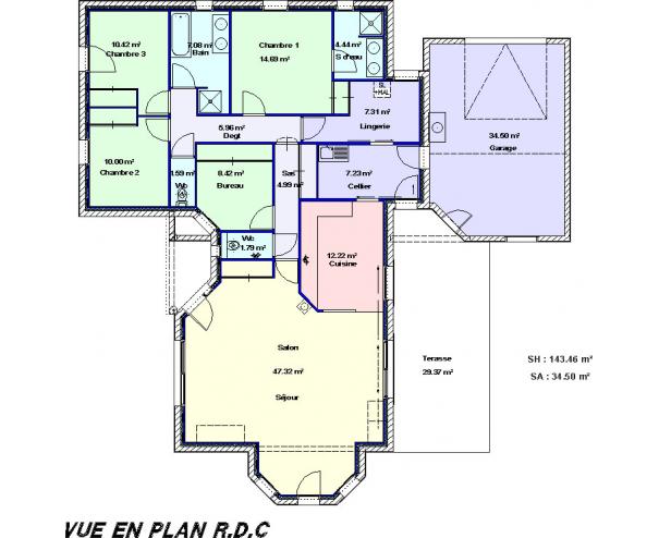 Plan des maisons sur catalogue