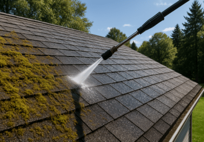 Démoussage toiture : méthode complète (sécurité, produits écologiques et prévention)